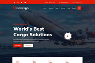 design logistics website trucking website dispatch moving company freight