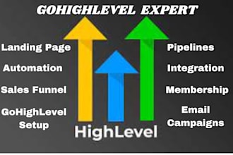 build gohighlevel landing, ghl sales funnel, website, automation workflow expert