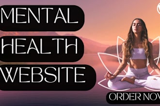 design counseling website, fitness, mental, life coaching website, fix web error