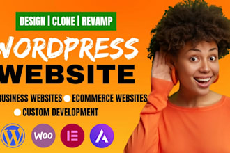 design redesign build copy clone fix wordpress website with elementor pro, divi