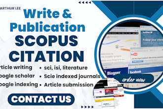 publish research articles with citations in scopus peer reviewed, google scholar