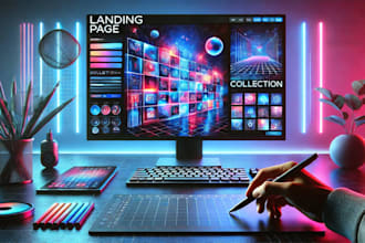 create a ntf modern wordpress website or landing page