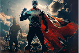 design original superhero character