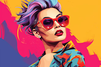 turn your photo into a beautiful wpap pop art portrait