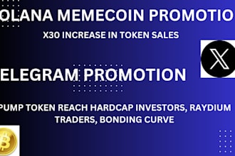 raise 90k sol for crypto memecoin project, telegram promotion, rug pull