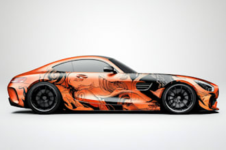 design awesome car, van, vehicle wrap design and vehicle