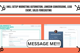 setup marketing automation linkedin conversions lead event sales forecasting