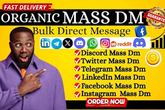 do organic mass dm discord promotion, facebook mass dm, bulk sms, discord dms tg