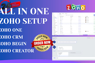 set up your zoho zoho CRM zoho bigin zoho campaigns zoho form zoho books sites