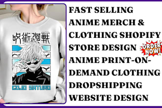 design anime clothing website anime clothing shopify anime clothing store anime