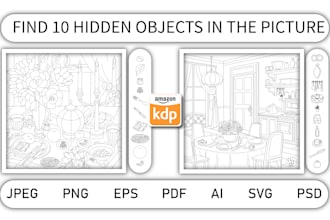 make hidden object pic illustration from your requirement