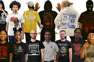 make t shirt designs with fonts layout and print files