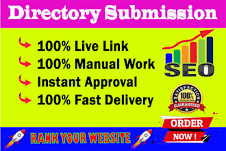 create top 350 high quality directory submission and local creation