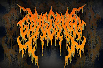 create amazing death metal font, black metal font