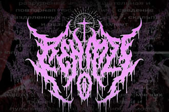 design you a brutal death metal, slamming, deathcore logo