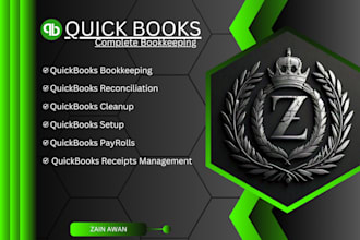 expertly set up quickbooks bookkeeping, reconciliation, payroll and cleanup