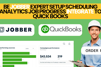 be jobber expert setup scheduling analytics job progress integrate to quickbooks