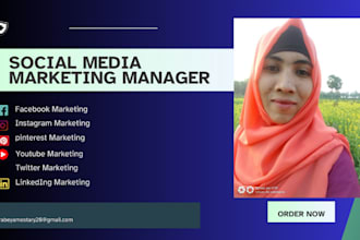be your digital marketing and social media marketing manager