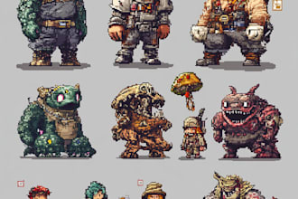 create simple game characters
