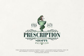 create a custom vintage style medical logo design