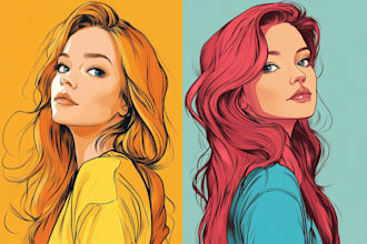 draw amazing gta style cartoon portrait from your photo
