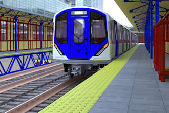 design 3d metro station, scifi interior maglev station, railway station,ue5 cgi