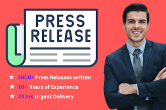 write an engaging press release in 24 hrs