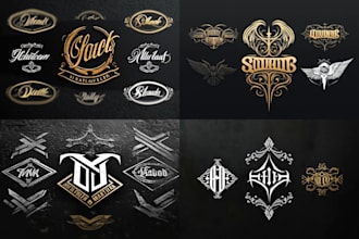 create logo or lettering custom for brand tattoo and etc