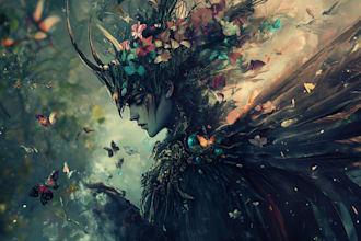 make fantasy horror vampire character art