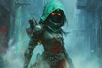 do fantasy horror horror villain character art