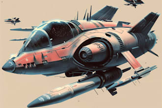 draw a spaceship or vehicle design for you