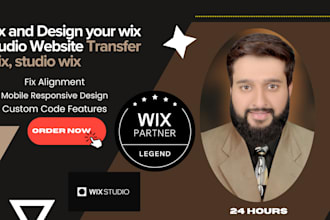fix and design your wix studio website transfer wix, studio wix
