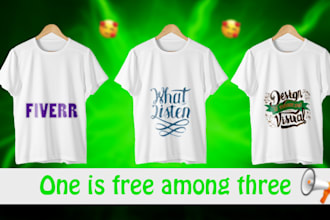 do unique custom typography t shirt design for merchandise