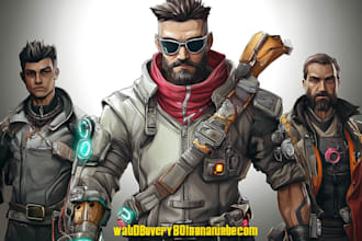 draw cyberpunk art or sci fi style illustration or fan art