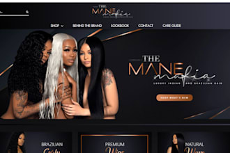 design hair extension website shopify hair extension spa store