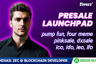 build launchpad, presale, multisender, vesting, airdrop like pinksale, pump fun