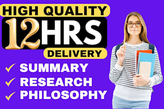 do essay, case studies, research and good summaries, proposal