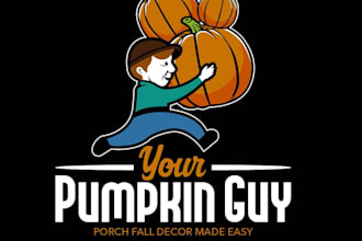 do modern home furnishing pumpkin delivery company logo