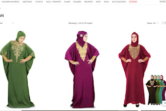 design abaya website, islamic clothing website, kaftan, jalabiya, thobe store