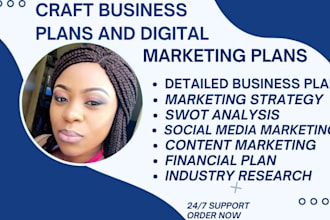 write business plans, digital marketing strategies, and copywriting