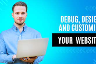 develop, debug, design, and customize your wordpress website