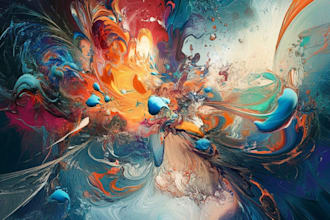 make a stunning work of abstract scribbling art