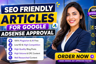 write 30 SEO articles and fix your adsense rejection for fast approval