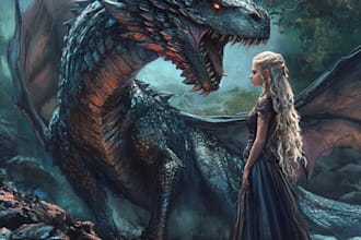 draw a fantasy character art for fantasy or similar