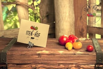design a vintage style farm brand identity logo rustic timeless