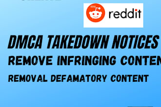 remove infringing defaming leaked pirated content from reddit under dmca