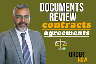 draft and review contracts, agreements and legal documents