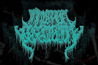 create death metal logo design artwork
