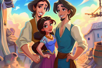 turn your photo into a disney character portrait