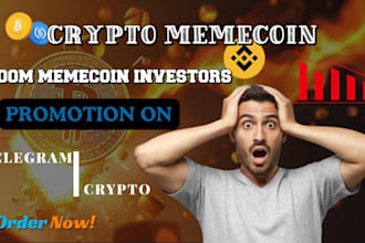 crypto promotion telegram marketing memecoin, token promotion to get dex traders